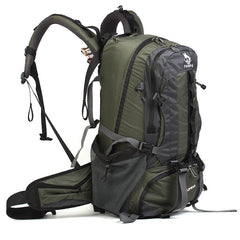 Waterdichte nylon fiets- en wandelrugzak (36-55L)