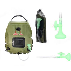 Outdoor Solar Bath Bag Camping Bath Water Storage Bag Portable 20L Bath Water Bag
