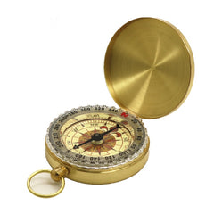 Metalen Klapkompas Zakhorloge - Koperkleurige Afwerking