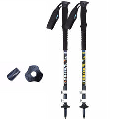 SPORTSHUB Telescopische aluminiumlegering skistokken - 3 secties