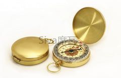 Metalen Klapkompas Zakhorloge - Koperkleurige Afwerking