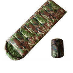 Camouflage slaapzak voor veelzijdig gebruik