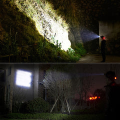 LED Inductie Hoofdlamp | Groot Bereik, Sterk Licht, Hoofdgedragen