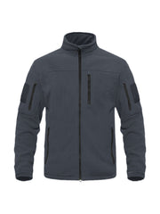 Heren Polar Fleece Jas in Donkergrijs, Zwart en Legergroen