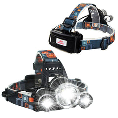 Oplaadbare LED-hoofdlamp met verstelbare zoom