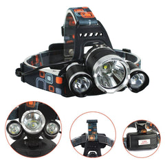 Oplaadbare LED-hoofdlamp met verstelbare zoom