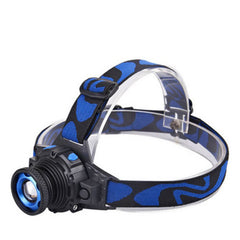 Oplaadbare LED-hoofdlamp met verstelbare focus