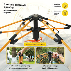 Draagbare Automatische Opvouwbare Tent voor 3-4 Personen