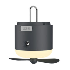 Multifunctionele USB Oplaadbare Lantaarn - Mistwit, Kaki, Obsidiaanzwart