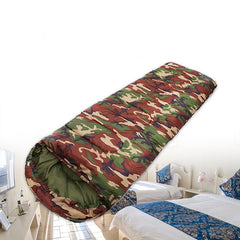 Camouflage slaapzak voor veelzijdig gebruik