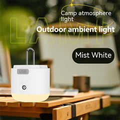 Multifunctionele USB Oplaadbare Lantaarn - Mistwit, Kaki, Obsidiaanzwart