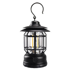 Vintage Rechargeable Lantern with Rotating Design