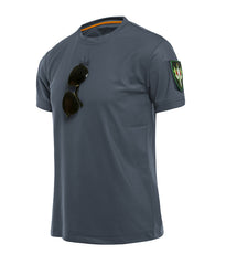Heren T-shirt met korte mouwen en losse ronde hals