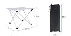 Draagbare opvouwbare aluminium tafel