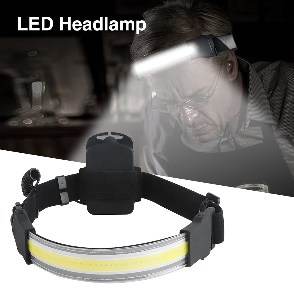 Oplaadbare COB LED Hoofdlamp – Waterdicht en Veelzijdig