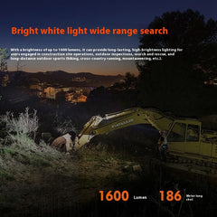 Oplaadbare hoofdlamp met sterk licht en lange batterijduur
