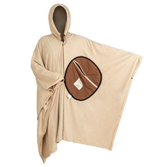 Multifunctionele Fleece Slaapzak/Cape voor Volwassenen