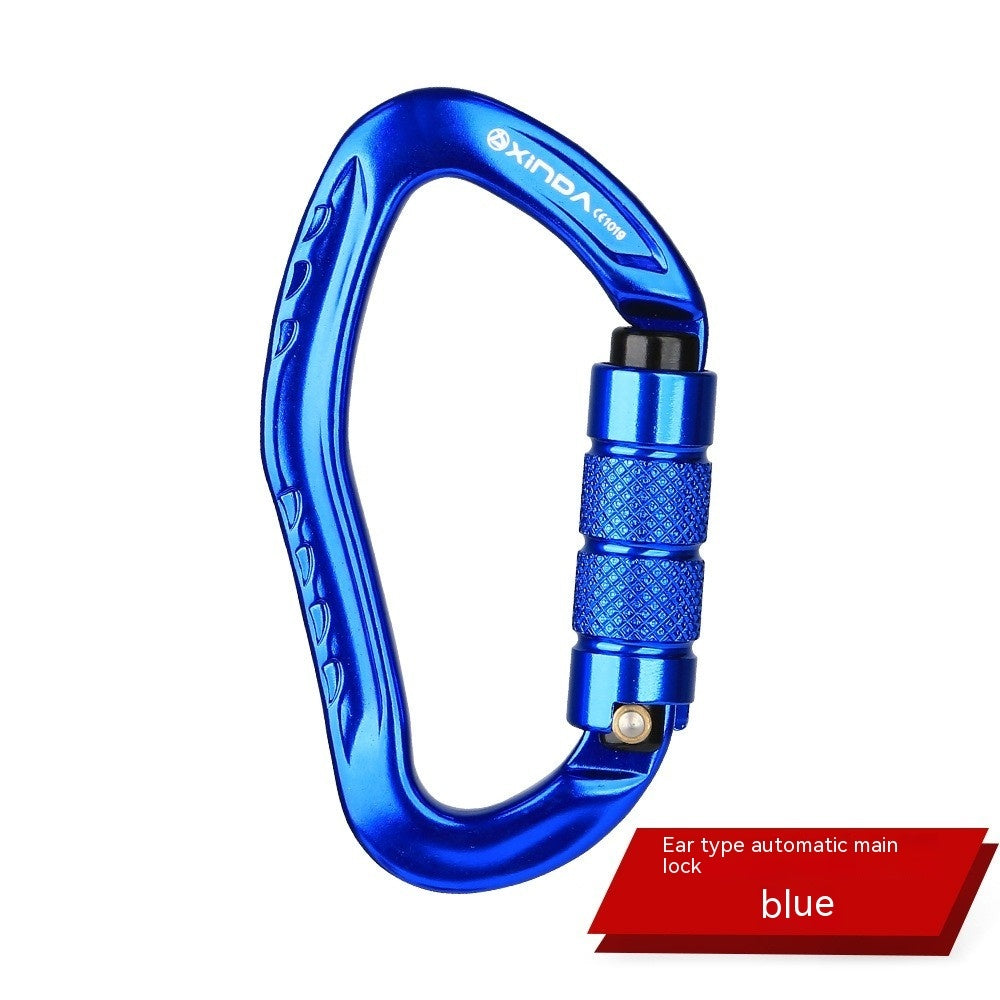 Climbing Button Carabiner Outdoor Rock Climbing Equipment Hook Lock