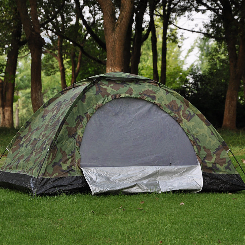 Dubbele camouflage recreatietent voor twee personen