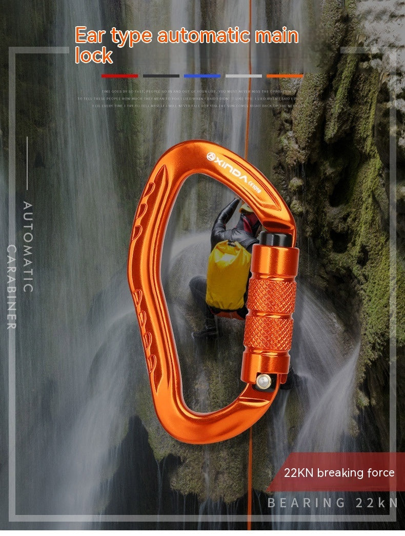 Climbing Button Carabiner Outdoor Rock Climbing Equipment Hook Lock