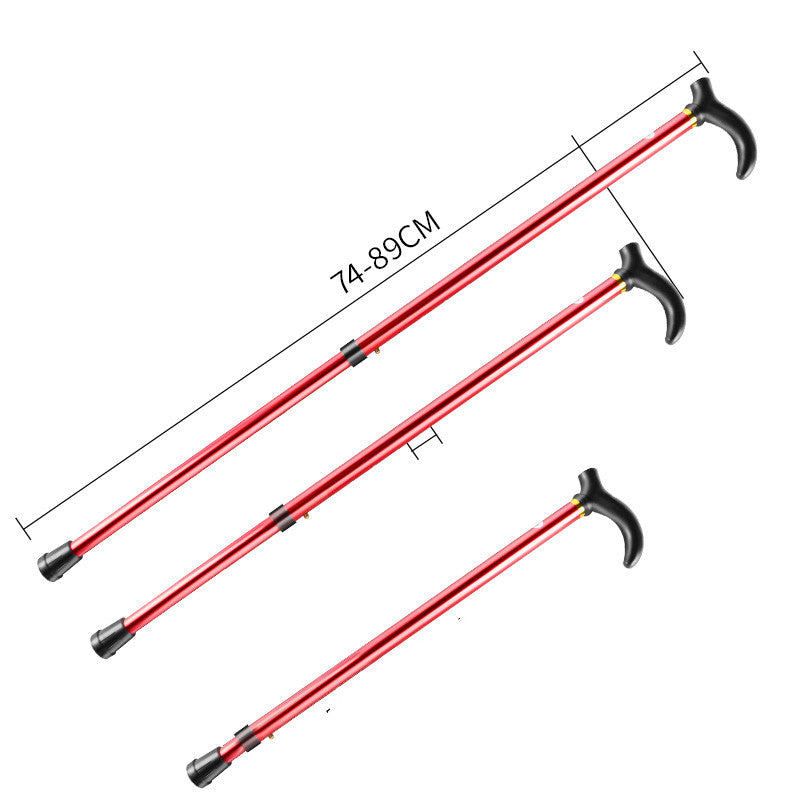 Aluminum Trekking Pole with Rubber Handle