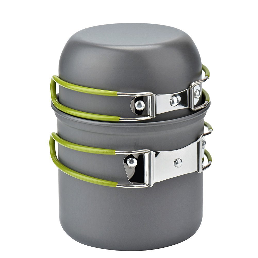 Compact Aluminum Cooking Set for Travel and Home