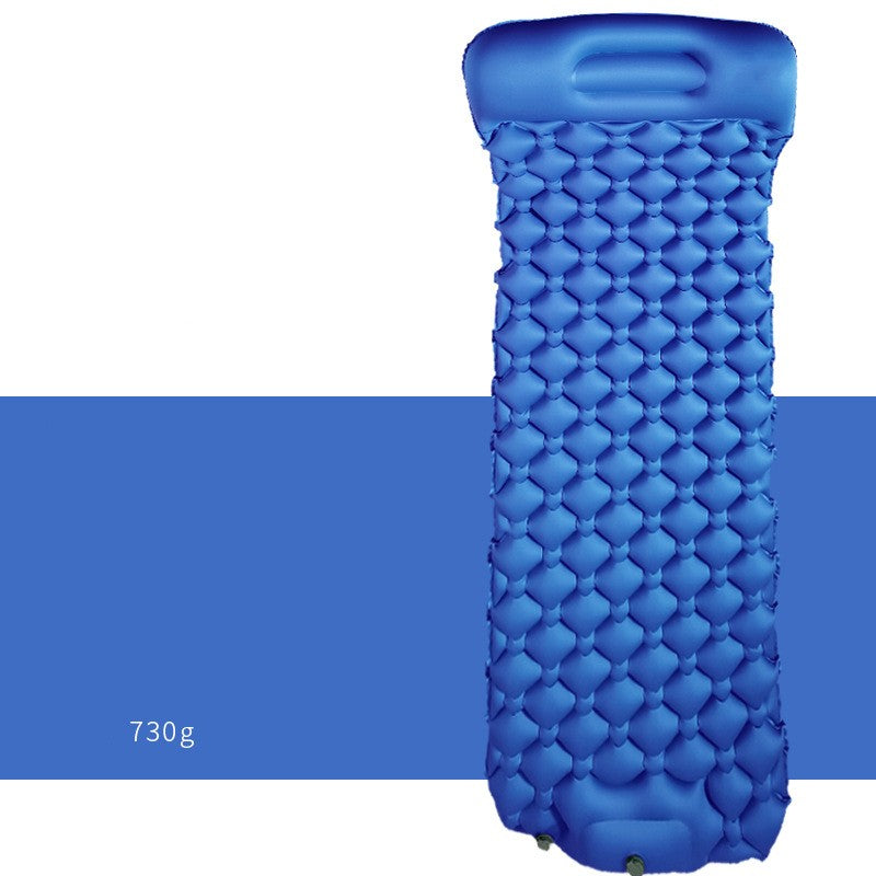 Draagbaar opblaasbaar matras met ingebouwde pomp