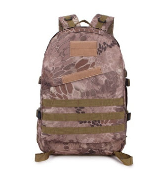 Camouflage camouflage multi function double shoulder bag waterproof Oxford cloth mountaineering bag 3D tactical movement outdoor Bag Backpack