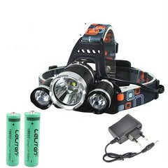 Oplaadbare LED-hoofdlamp met verstelbare zoom