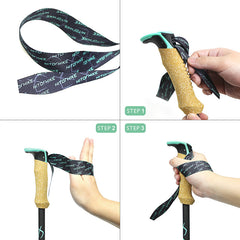 Straight handle external lock trekking pole for sports travel