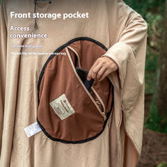 Multifunctionele Fleece Slaapzak/Cape voor Volwassenen