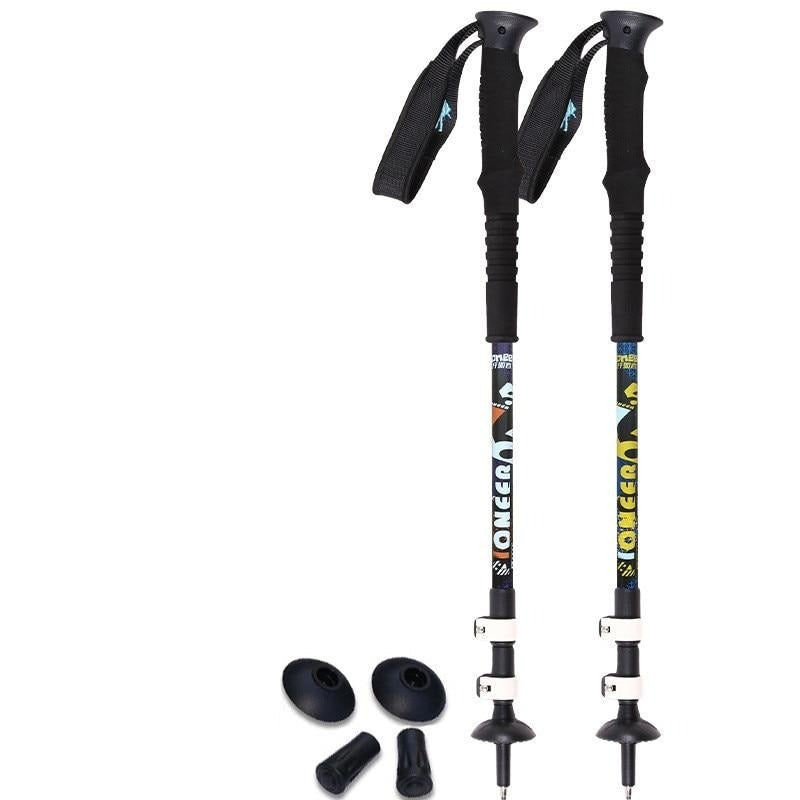 SPORTSHUB Telescopische aluminiumlegering skistokken - 3 secties