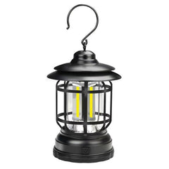 Vintage Rechargeable Lantern with Rotating Design